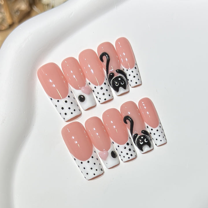 Cat-Themed Nail Art Set Kalsten
