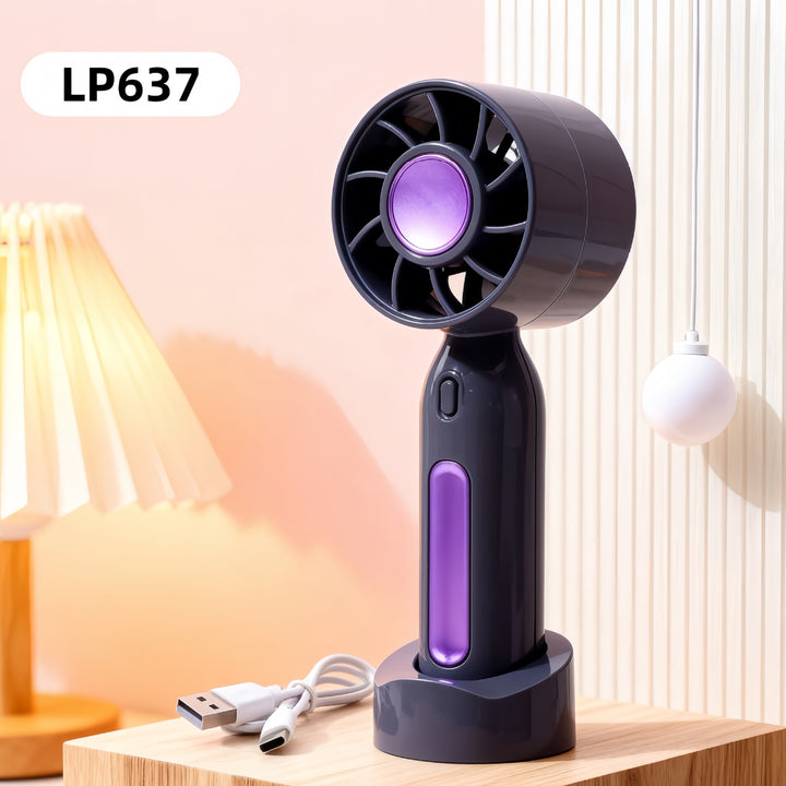 Women's Portable Mini Hand Fan with Ergonomic Design and USB Connection Kalsten