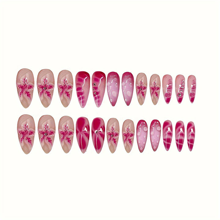 Decorative Press-On Nail Set Kalsten