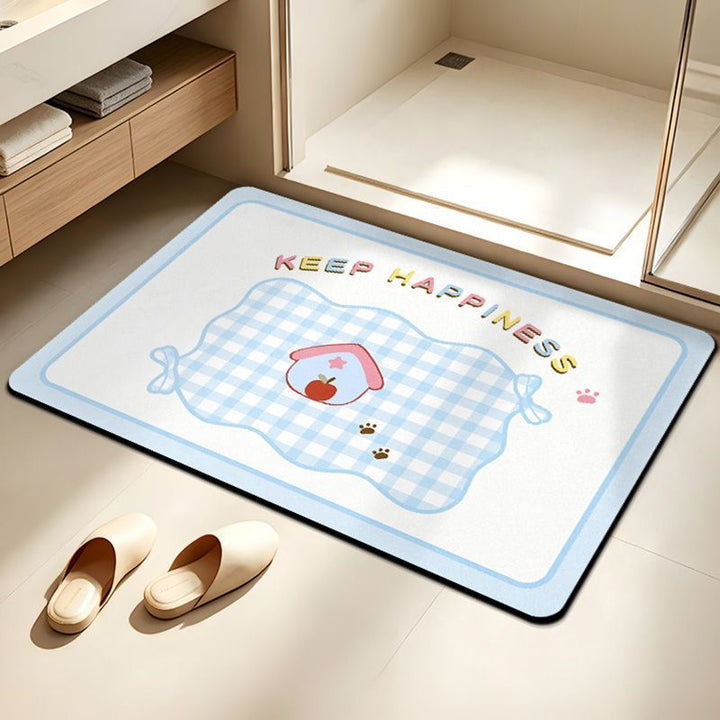 Cute Elephant-Themed Bath Mat