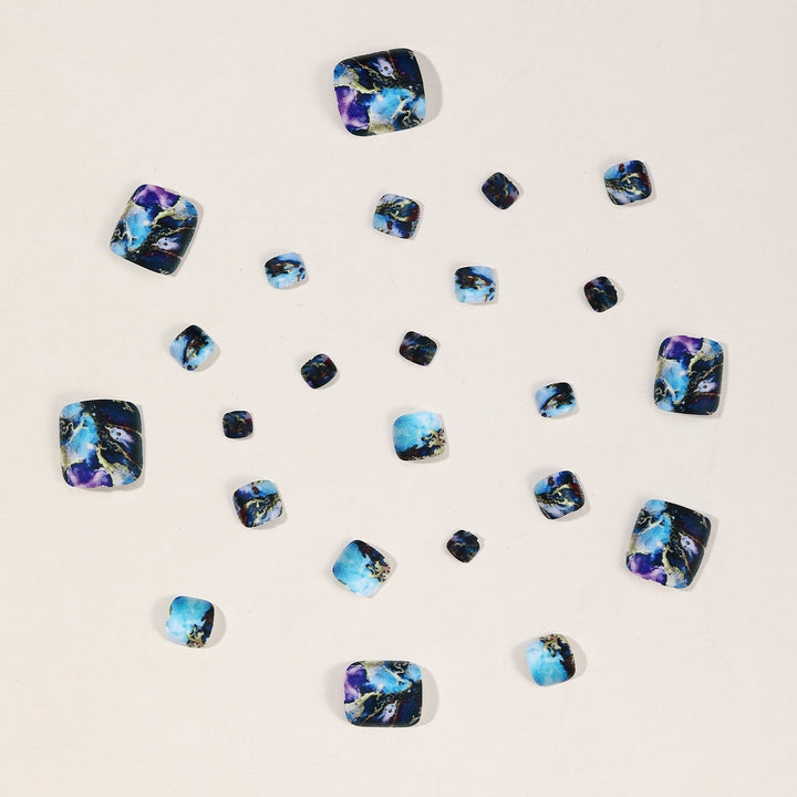 Artistic 3D Marble Effect Nail Art Kalsten