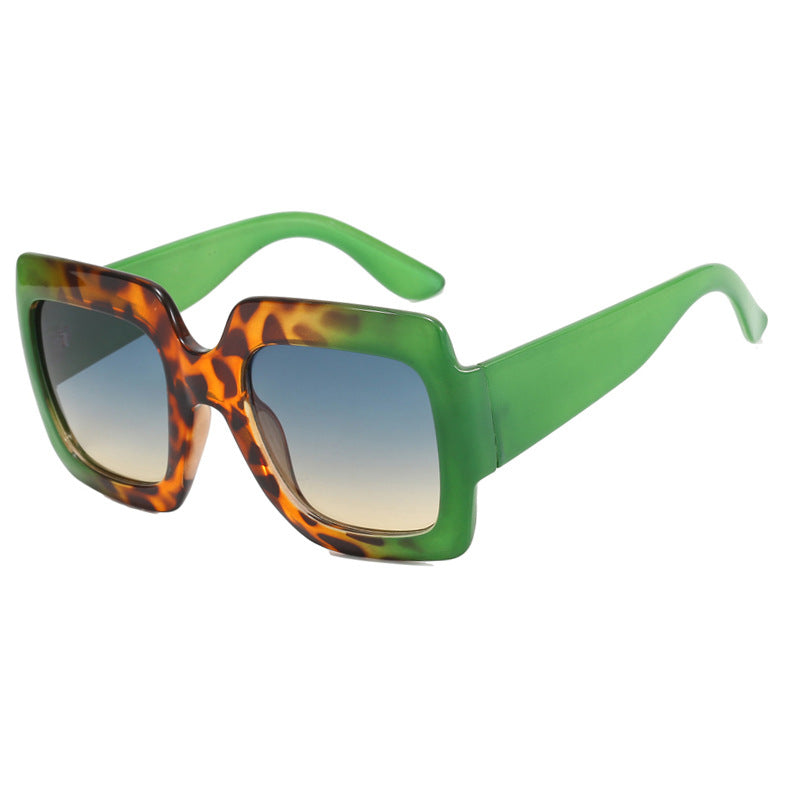 Women's oversized sunglasses with square frames and UV protection Kalsten