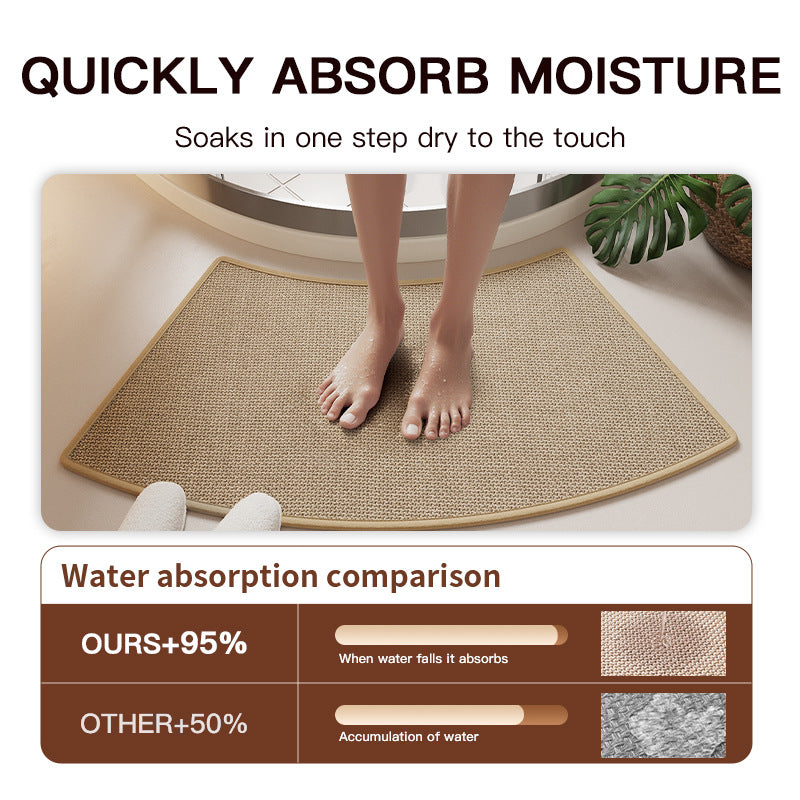 Curved Shower Mat