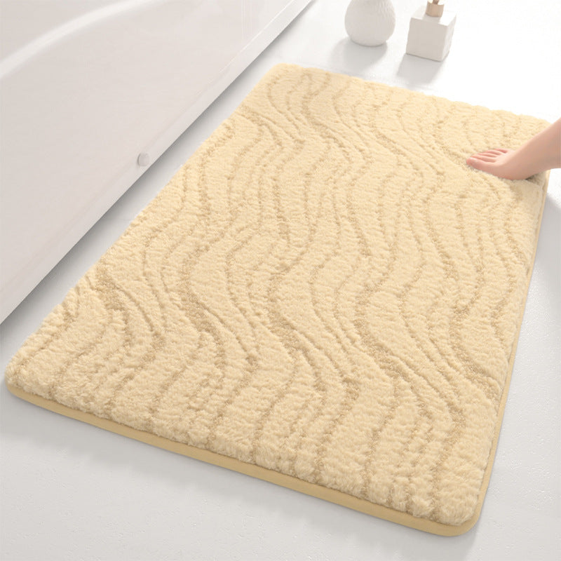 Soft Wave Pattern Bathroom Mat Kalsten