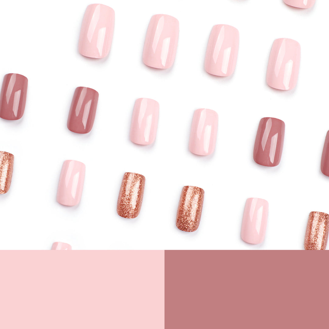 Nail extensions with shimmering accents Kalsten