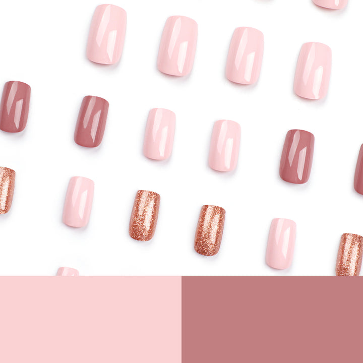Nail extensions with shimmering accents Kalsten