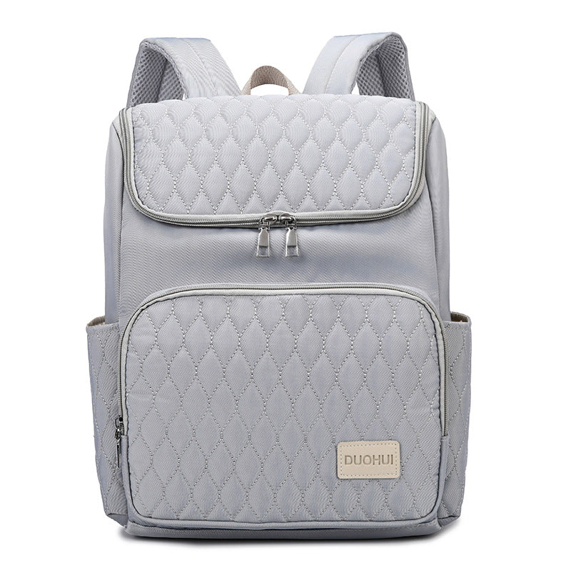 Quilted Multi-Pocket Backpack Kalsten
