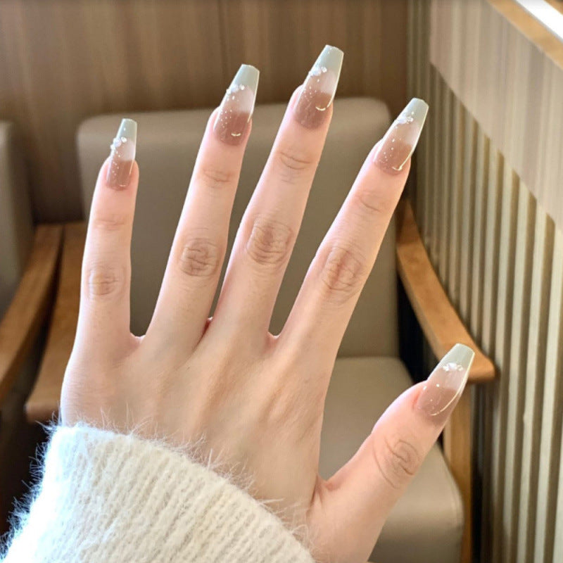 Artificial Nails Set with Glitter Design Kalsten