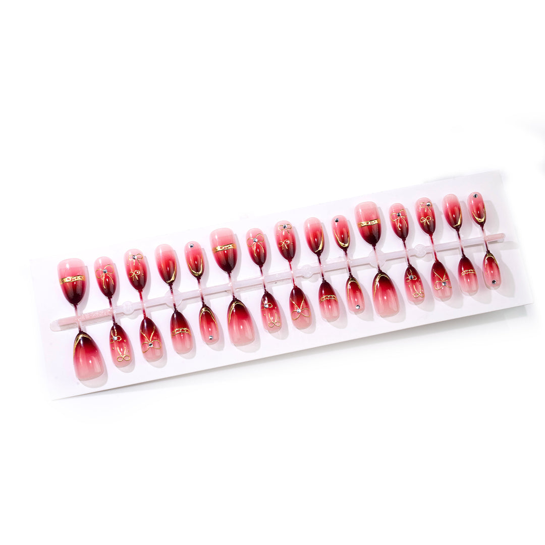 Artistic Gradient Stiletto Press-On Nail Set