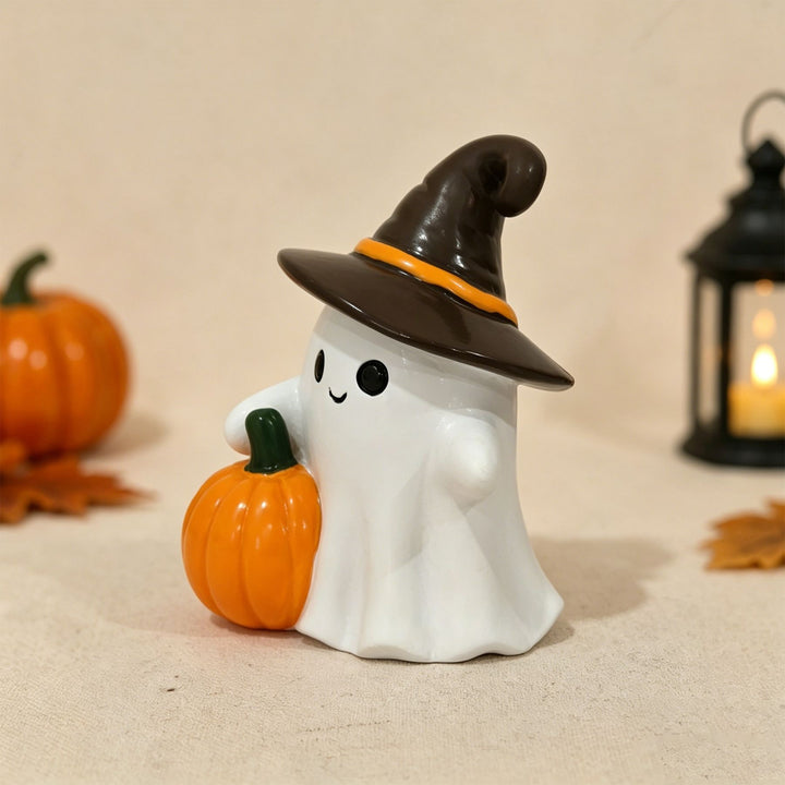 Decorative ghost figure with pumpkin Kalsten