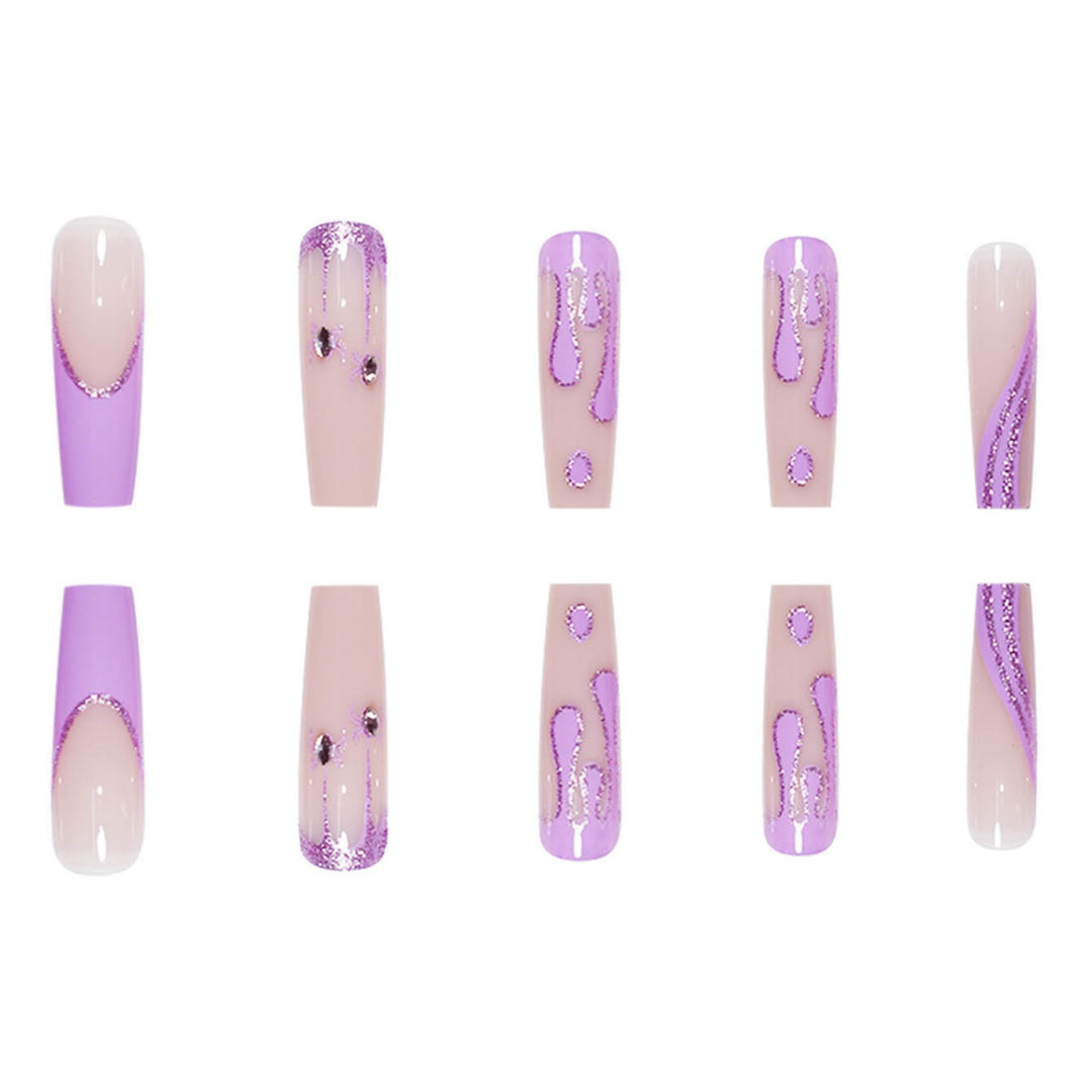 Glamorous Decorative Press-On Nail Extensions Kalsten