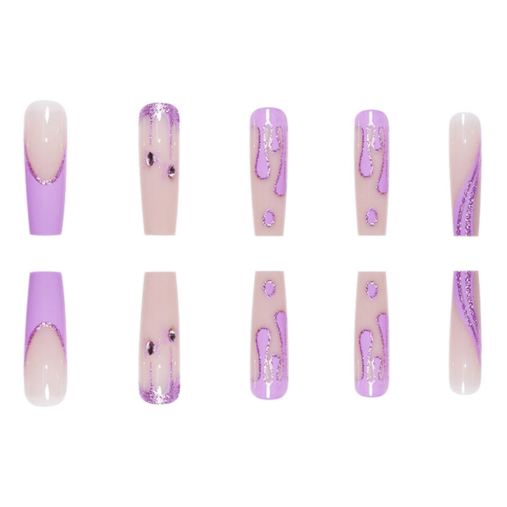 Glamorous Decorative Press-On Nail Extensions Kalsten