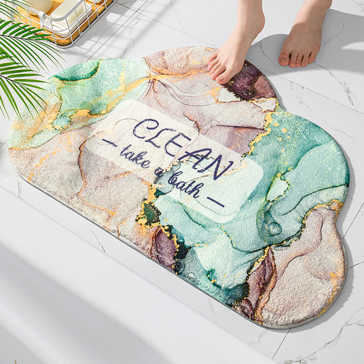 Plush Cloud Shaped Bath Mat Kalsten