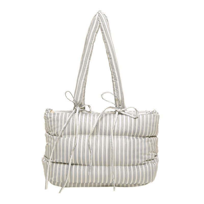 Fashionable tote bag with quilted design Kalsten