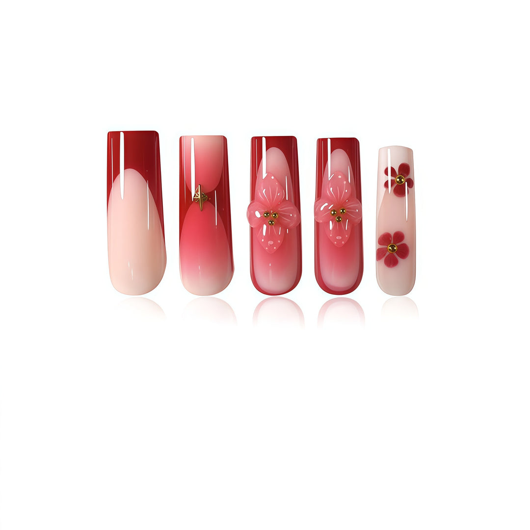 3D Floral Nail Art Enhancements Kalsten