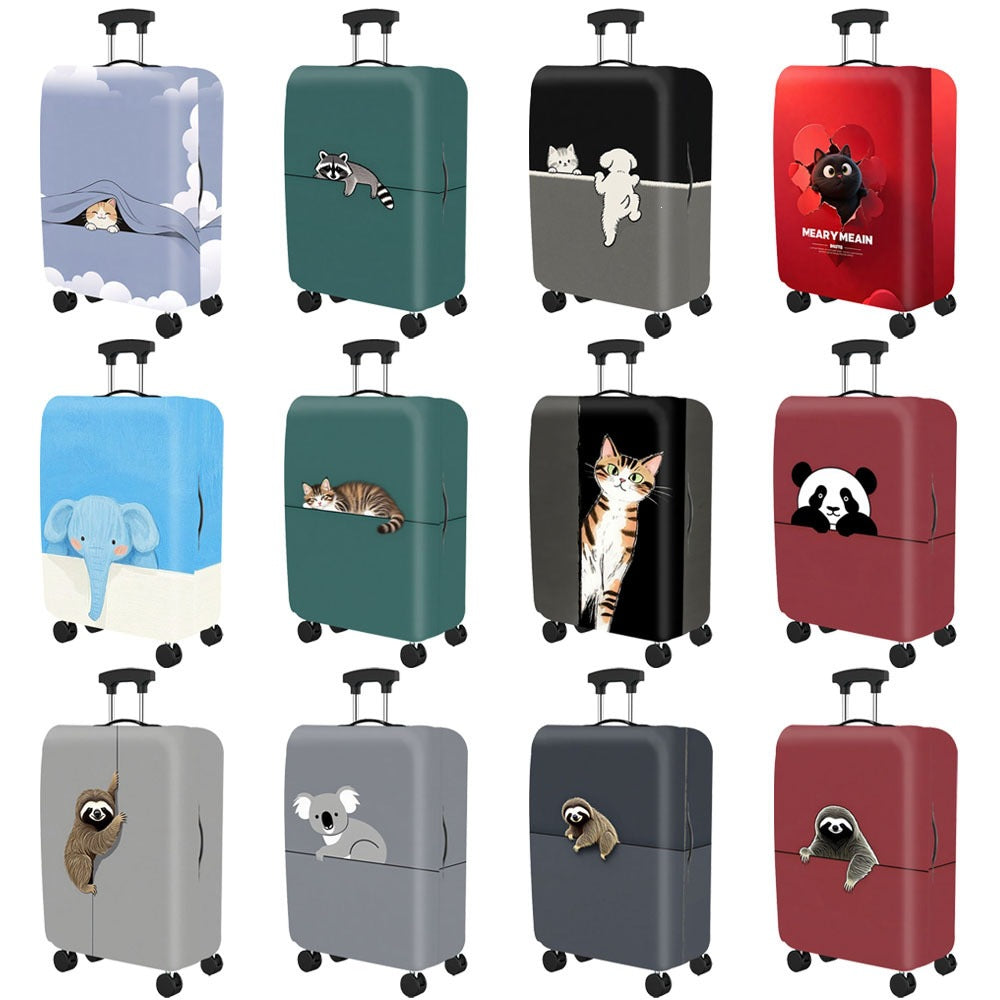 Artistic Cat-Themed Hard Shell Suitcase Kalsten
