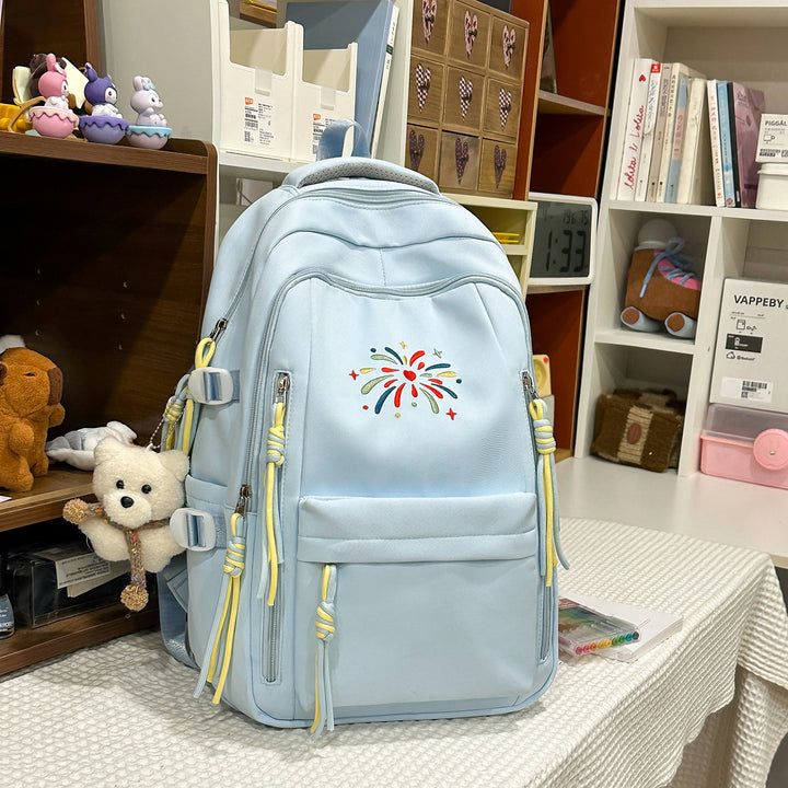 Backpack with Colorful Decorations and Innovative Compartments Kalsten