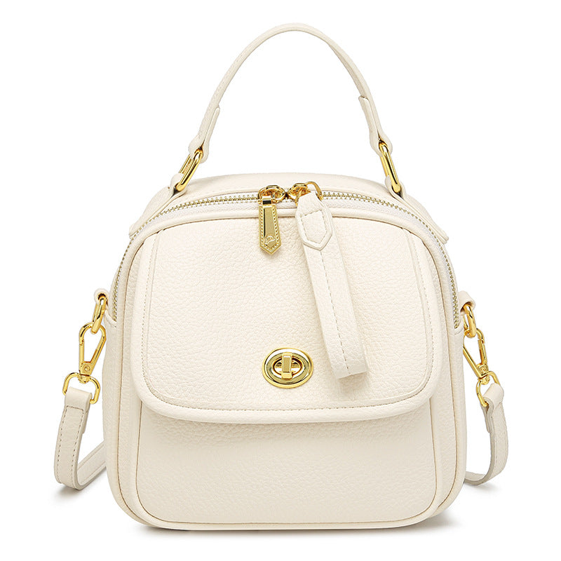 Textured Vegan Leather Crossbody Handbag Kalsten