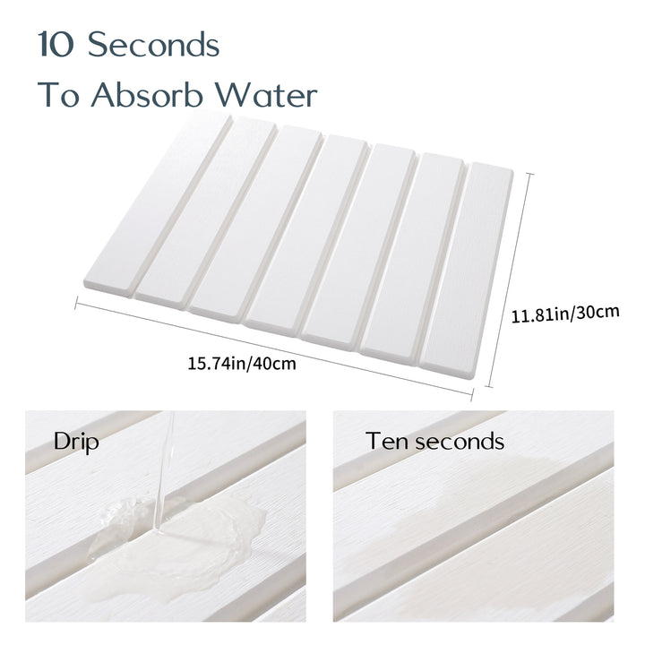 Marble Pattern Kitchen Draining Mat