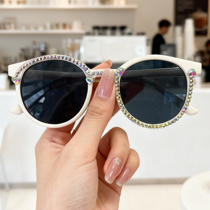 Crystal-Embellished Cat-Eye Sunglasses Kalsten