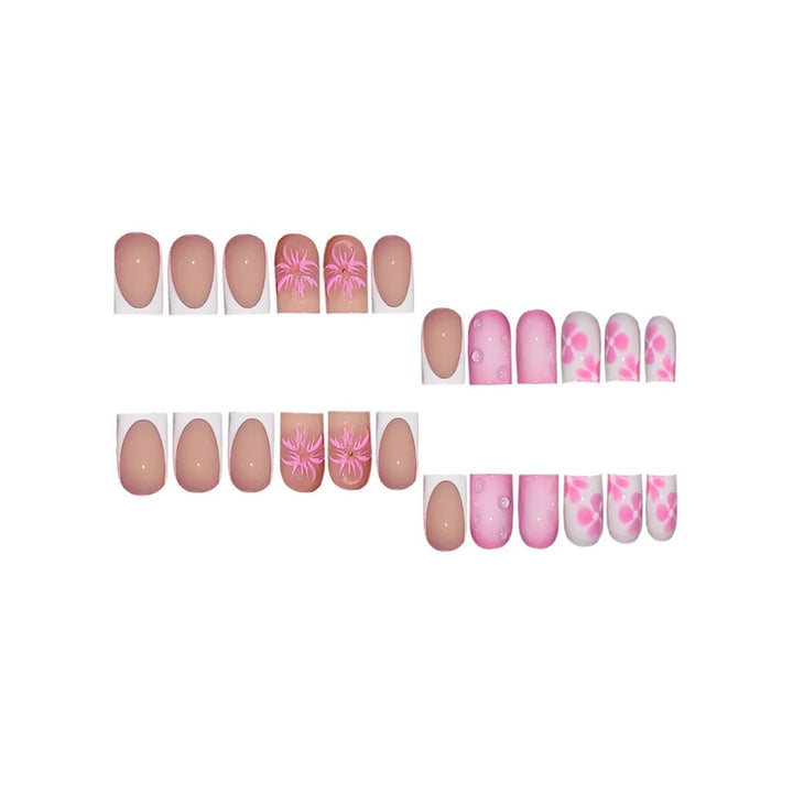 Floral Design Press-On Nail Art Extensions Kalsten