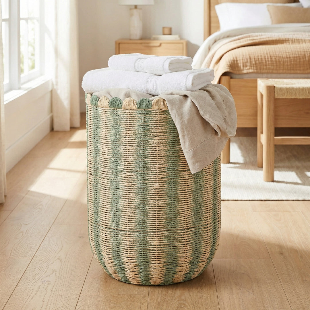 Decorative Woven Floor Basket Kalsten