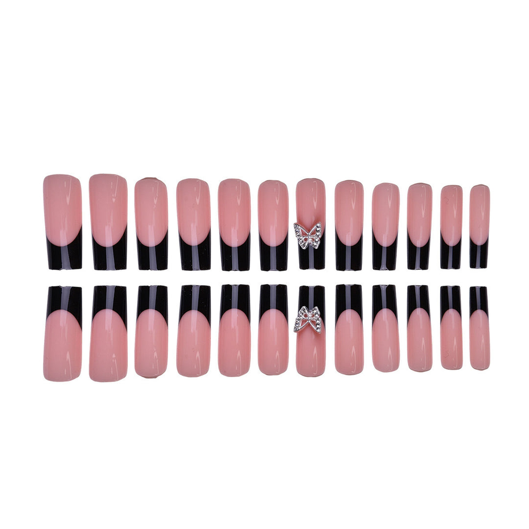 Acrylic nail set with elegant butterfly accents Kalsten