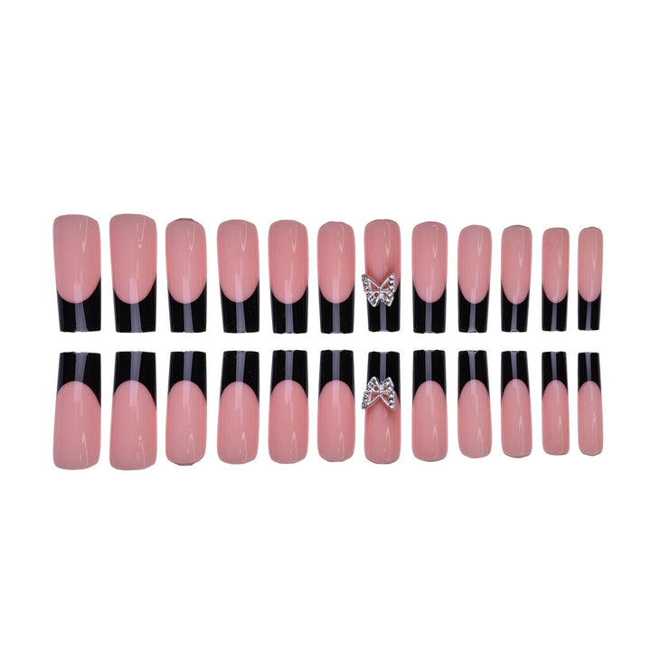 Acrylic nail set with elegant butterfly accents Kalsten