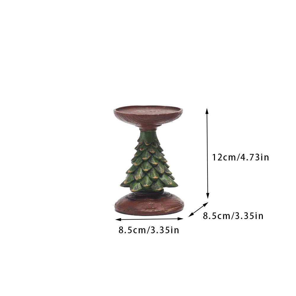 Decorative candle holder with Christmas tree design Kalsten