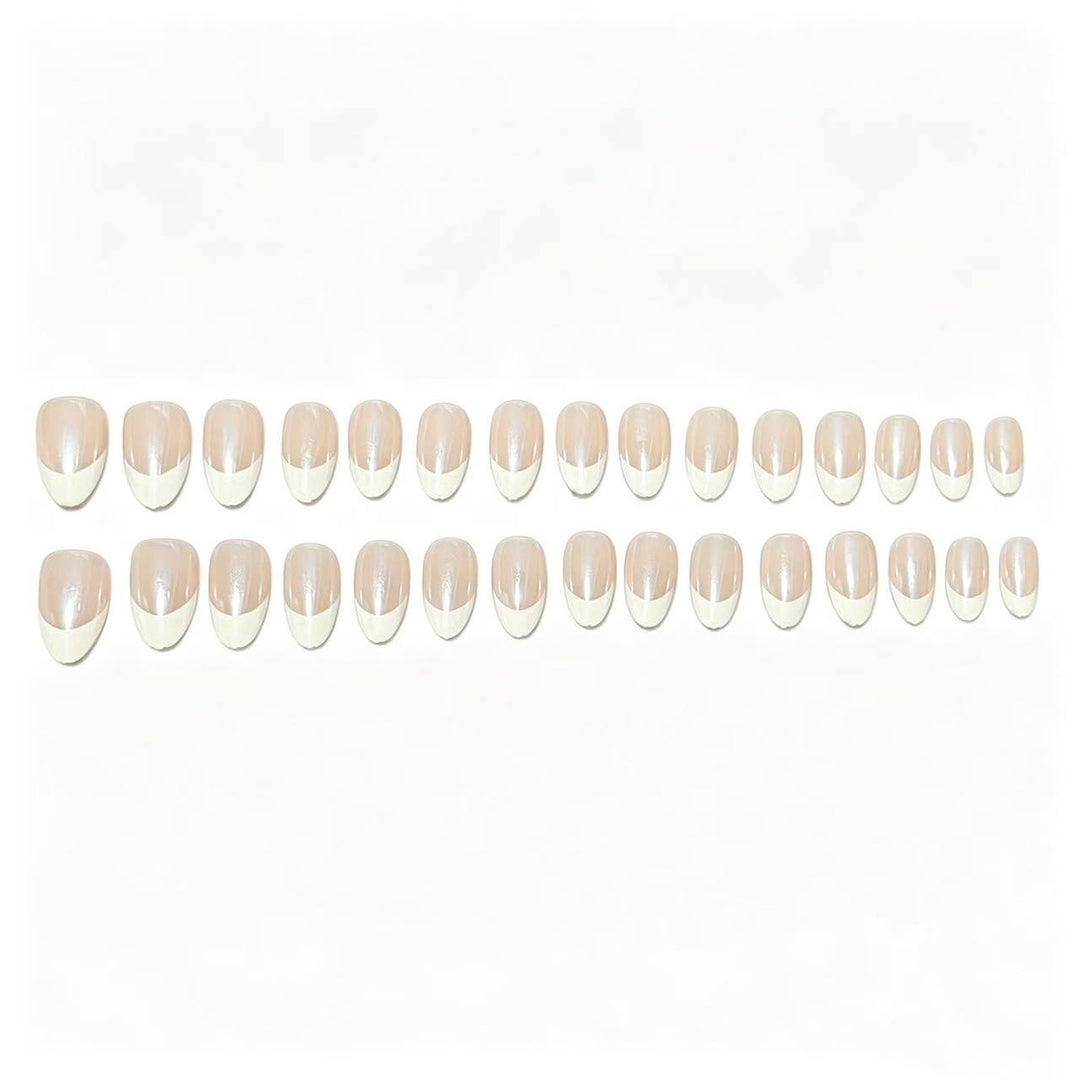 Elegant French Tip Nail Art Set Kalsten