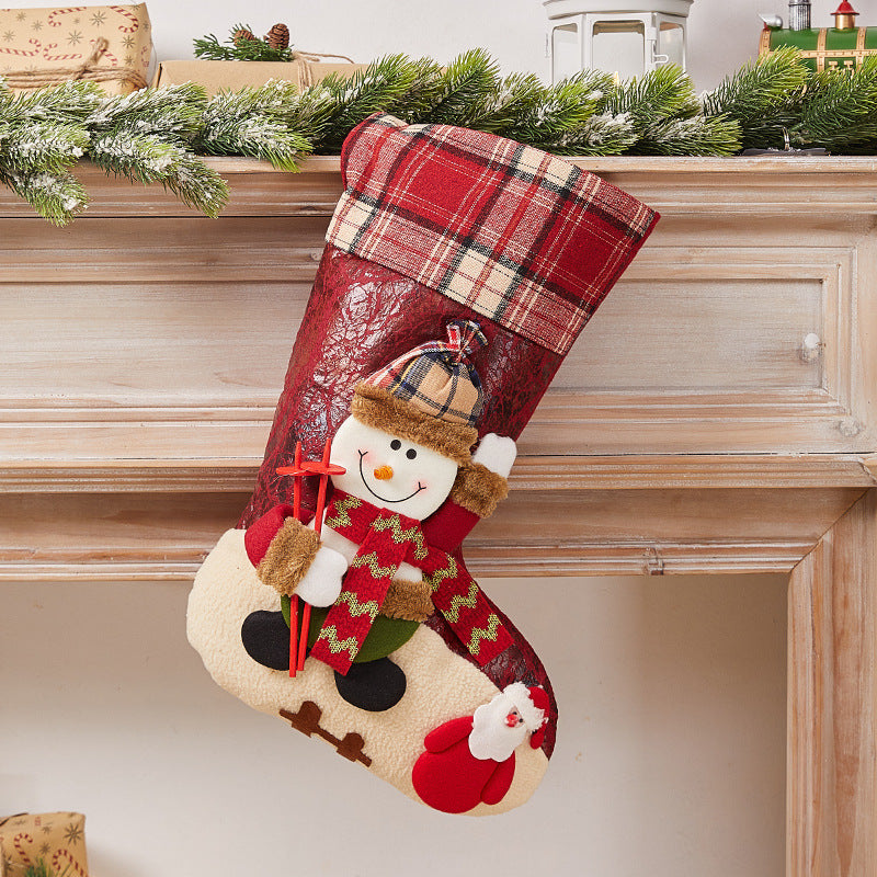 Festive Christmas stocking with nostalgic design Kalsten