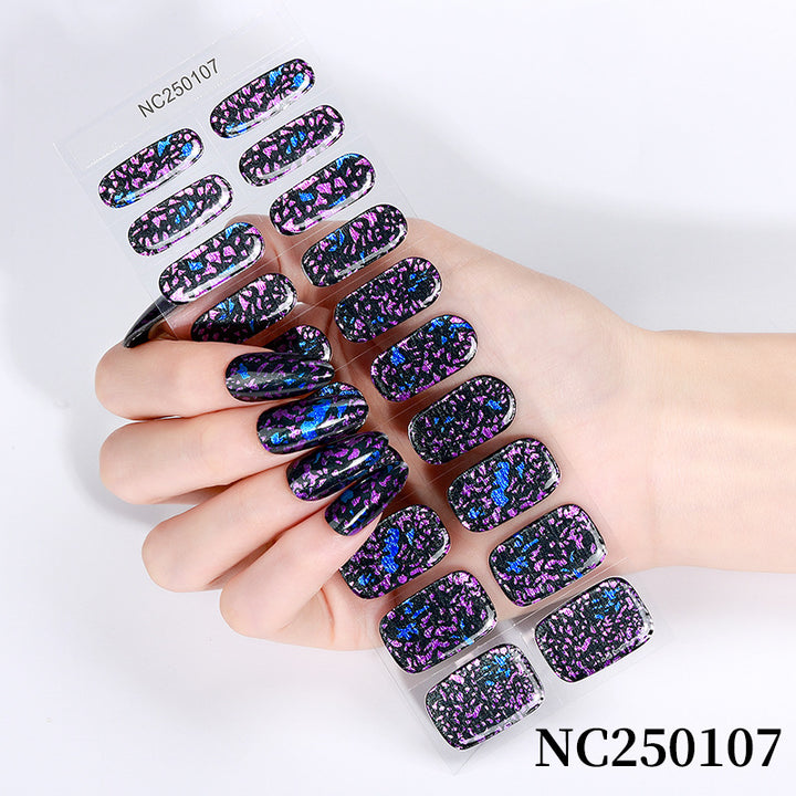 Glitter-Finish Nail Wraps