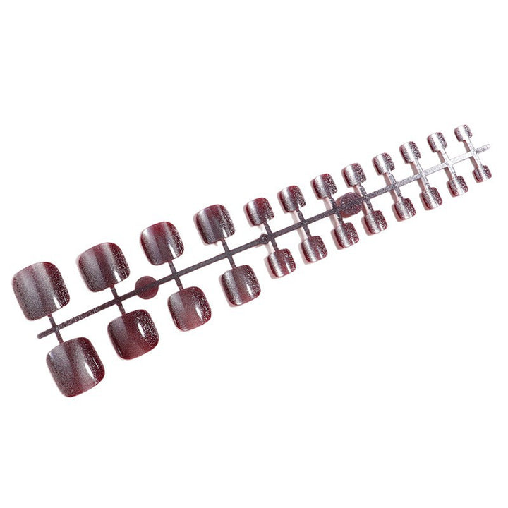 Glittering Press-On Toe Nail Set Kalsten