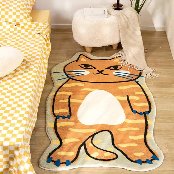 Cartoon Cat Shaped Area Rug