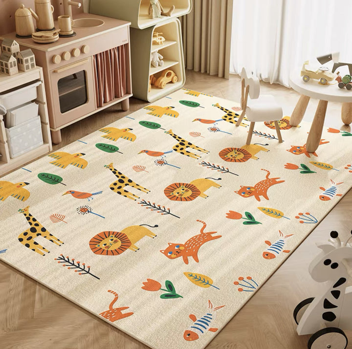 Educational Circus-Themed Area Rug