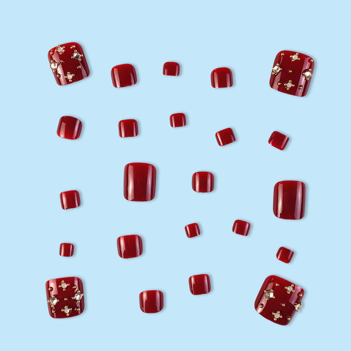 Nail art set with elegant design and glitter accents Kalsten