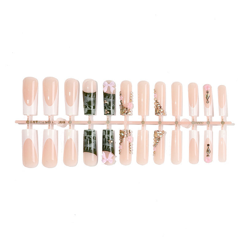 Acrylic Nail Set with Luxurious Decorations Kalsten