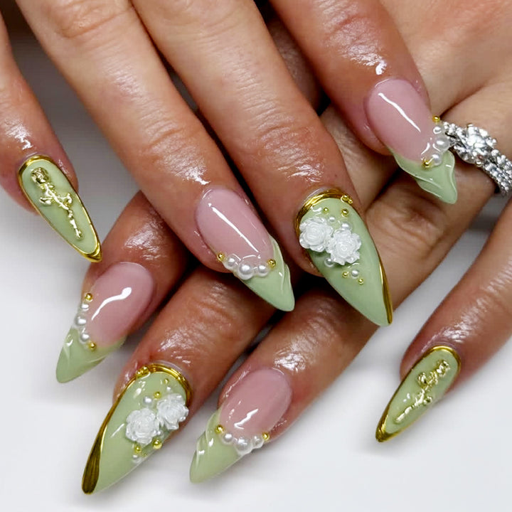 Decorative Acrylic Nail Art Design Kalsten