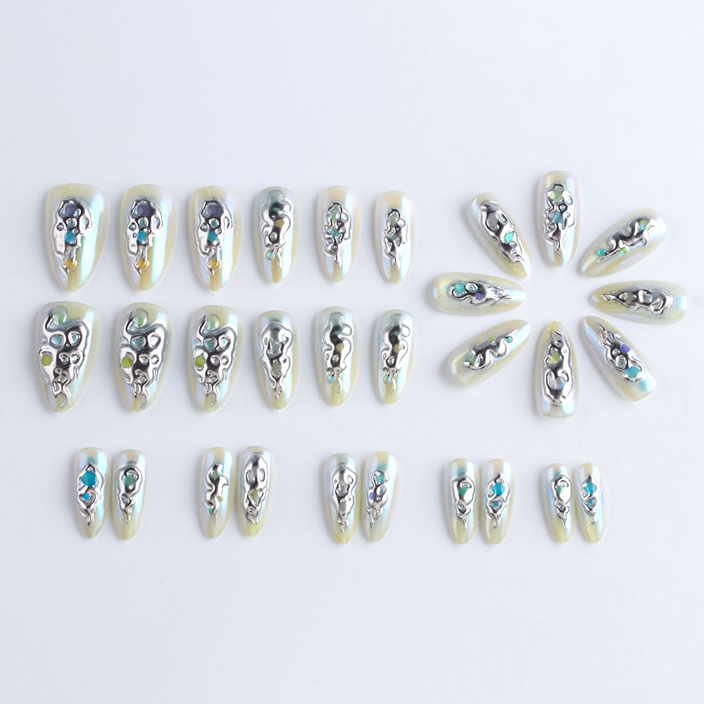 Decorative Press-On Nail Set Kalsten