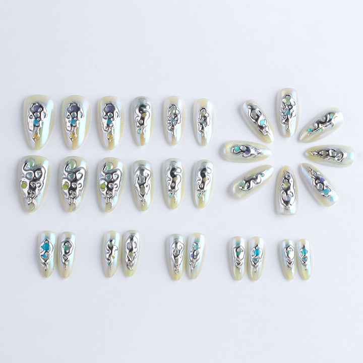 Decorative Press-On Nail Set Kalsten