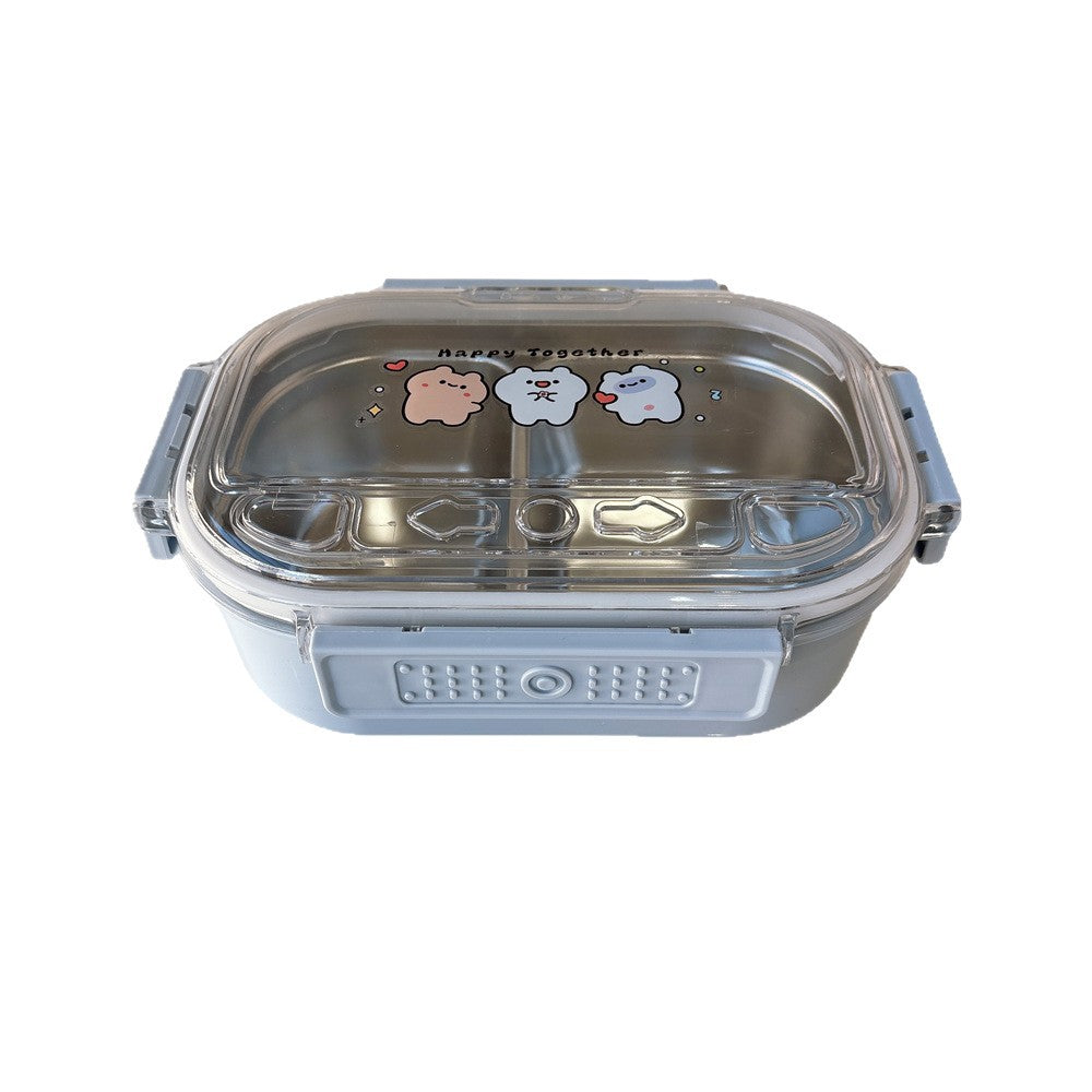 Cartoon-Themed Multi-Compartment Food Storage