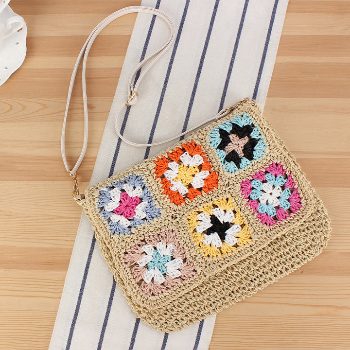 Handmade Shoulder Bag in Modern Patchwork Design Kalsten