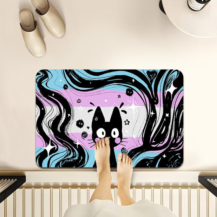 Cartoon-Themed Non-Slip Bathroom Mat