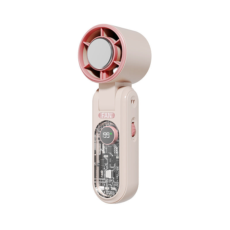 Women's portable mini fan with digital temperature display Kalsten