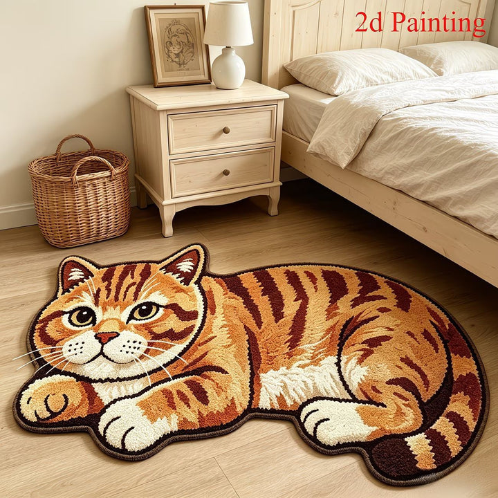 Cat-shaped Decorative Rug