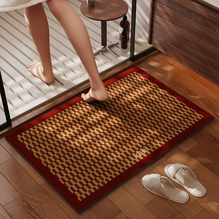 Artistic Patterned Bath Mat Kalsten