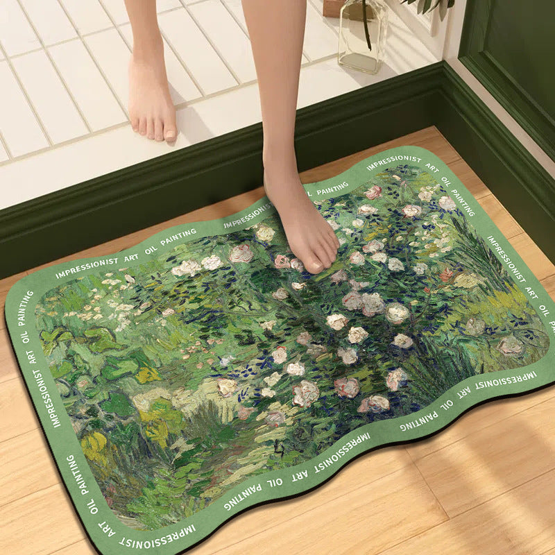 Artistic Impressionist Art Bath Mat