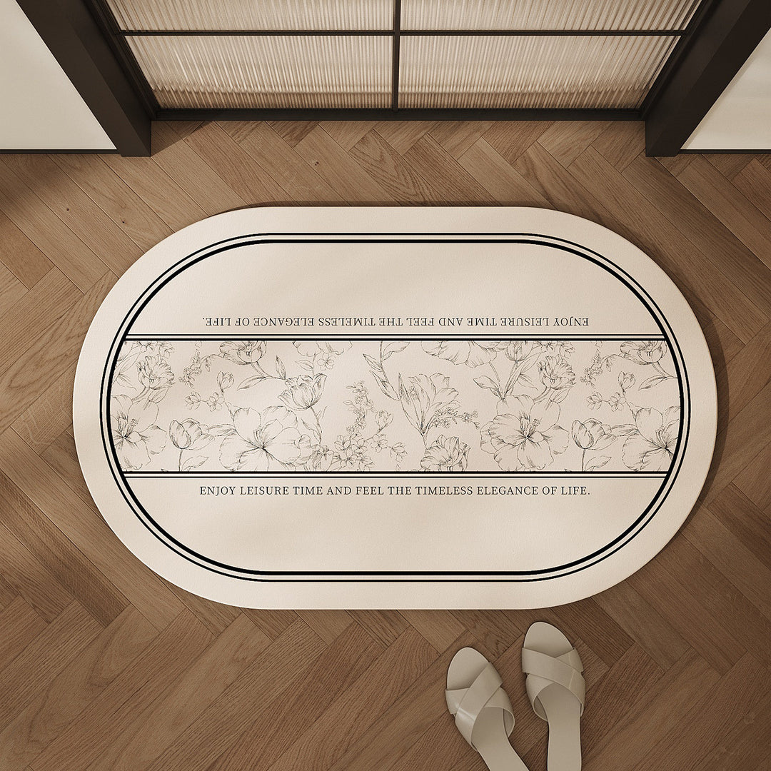 Decorative Floral Shower Mat