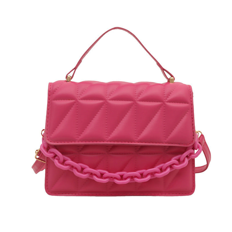 Quilted Mini Satchel Handbag Kalsten