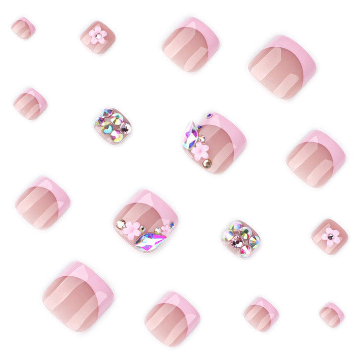 Artful toenail designs with colorful accents and glitter Kalsten